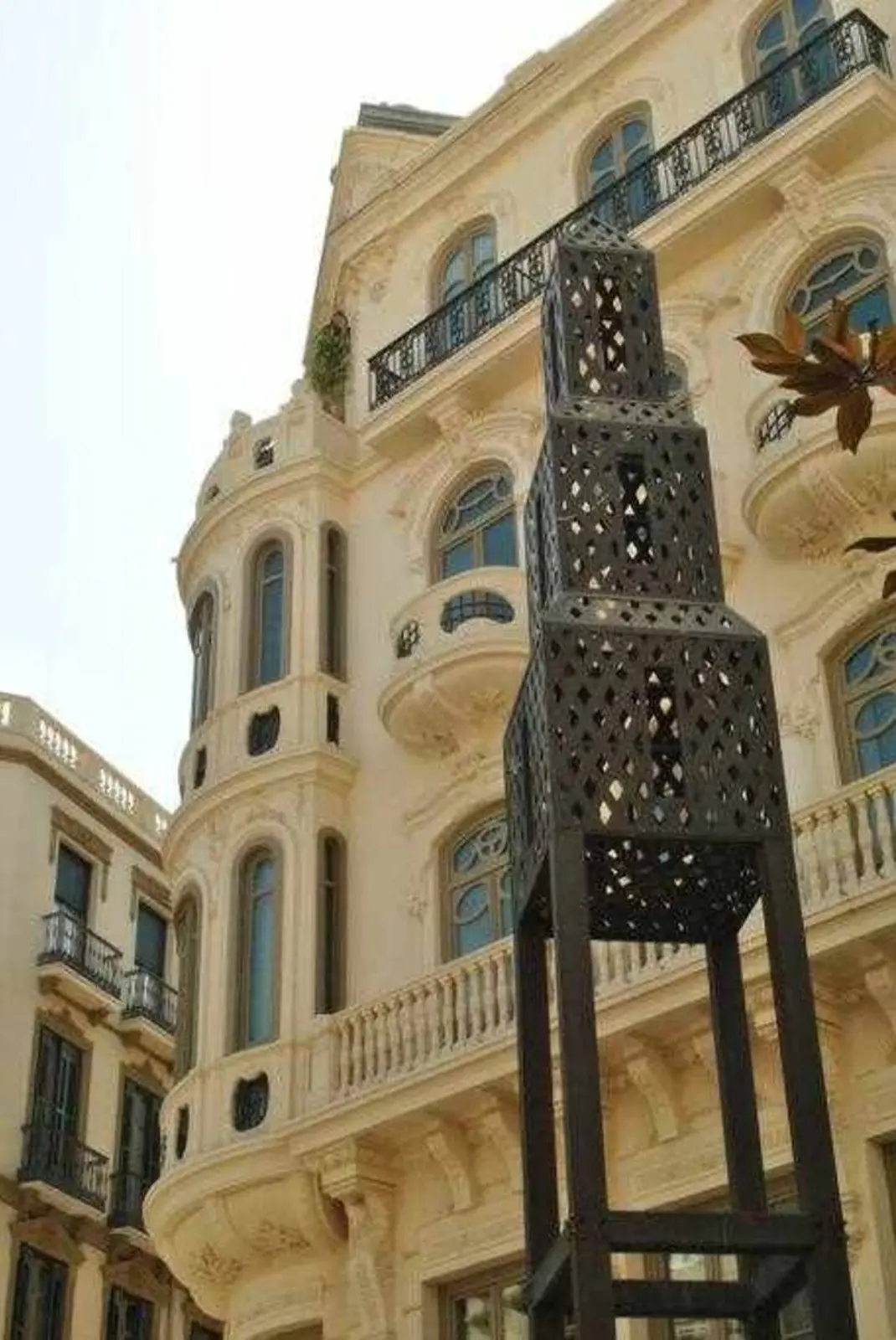 Fachada histórica en el centro de Málaga